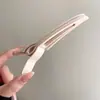 Grampo de Cabelo Fofo Natural Sem Marcas para Topo da Cabeça, Presilha Oca Antiderrapante para Franja, Novo Grampo Posicionador de Raiz de Cabelo 2025