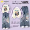 Conjunto Duas Peças Feminino Novo Estilo: Conjunto de Moletom e Jeans de Perna Reta Wide Leg para Meninas, Outono e Inverno com Forro de Fleece