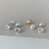 Aretes de Perla y Circonita para Mujer, Sencillos y Elegantes, Adecuados para el Trabajo, Estilosos y de Moda, Aretes Versátiles