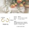 Novos Brincos de Ferradura Rosa Dourado da Moda Versáteis Estilo Celebridade da Internet Luxo Leve Elegante de Alta Qualidade Brincos em Forma de C Versáteis