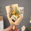 Mini ramo de gipsófila para bebé, hecho a mano, mini rosa de flores secas, flor eterna, regalo DIY, decoración de regalo de mano