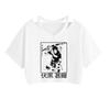 Camiseta con estampado de dibujos animados de Spell Battle Jujutsu Kaisen, informal, de verano, popular, de manga corta para mujer
