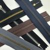Não. 3 e Não. 4 Zíperes de Metal, Zíperes com Cabeça de Mola para Calças, Jeans, Braguilha, Bolsos, Zíperes para Calças, Puxador de Zíper com Trava