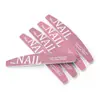 Lima de uñas rosa engrosada en forma de media luna, tira de lijado resistente al desgaste, tira pulidora de doble cara para uñas, tira de lijado de moda, fabricantes al por mayor