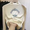 Y2155# Camisa Cálida de Forro Polar para Niños Primavera y Otoño Nueva Camiseta de Manga Larga con Cuello Semi-alto para Niños Camiseta Joker Amigable con la Piel