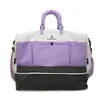 Bolsa de viagem transfronteiriça de grande capacidade expansível para atividades ao ar livre, caminhada, acampamento, bolsa de armazenamento, pode ser colocada no carrinho de bagagem, bolsa de viagem para viagem de negócios, moderna