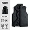 Jaqueta Puffer Dupla Face 90% Penugem de Ganso Estilo Casal Masculina Outono/Inverno Quente Roupa de Trabalho Colete Puffer Personalizado
