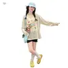 Ropa de Protección Solar a Rayas para Niñas 2026 Verano Nueva Linda Camiseta de Manga Larga Estampada para Niños de Edad Media y Mayores Ligera Camisa Protectora Solar