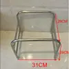 Prateleira de Lavatório com Rodas em Aço Inoxidável Estilo Ins Simples de Chão Mesa Lateral de Sala de Estar Mesa de Canto Prateleira de Armazenamento para Banheiro Cozinha