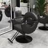 Sillas de barbería de moda, sillas de estilismo de lujo ligero para salones de peluquería, sillas giratorias y de altura ajustable para servicios de peluquería y belleza