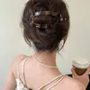 Grampo de Cabelo de Luxo, Presilha Simples de Bico de Pato, Novo Estilo da Moda 2025, Grampo Elegante Torcido, Presilha Grande em Formato de Flor