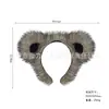 Produto Novo Mais Vendido Transfronteiriço Halloween Faixa de Cabeça de Urso de Orelha Longa Pelo de Coelho Fofo Desenho Animado Rosto de Urso Acessório de Cabelo para Lavar o Rosto para Mulheres