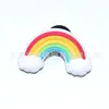 25 Novos Sapatos de Verão Novos Buracos Fivela de Flor Bonito Arco-íris Urso Fivela Decorativa DIY Fivela de Sapato Removível Acessórios para Sapatos