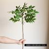 Simulación de una sola rama con múltiples tenedores Nantianzhu Zen Home Tea Room Decoración Adornos de plantas verdes Accesorios de fotografía Simulación de planta verde