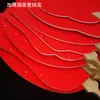 Leque Redondo Vermelho para Caligrafia, Leque de Papel em Branco DIY para Pintura, Caracteres de Bênção Escritos à Mão, Leque Estilo Chinês