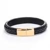 Pulsera de cuero tejido de moda transfronteriza pulsera joyería pulsera de cuerda de cuero multicolor venta al por mayor