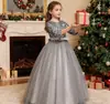 Nuevo vestido de princesa para niñas de Amazon, vestido largo con lentejuelas, ropa infantil al por mayor
