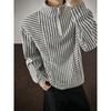 Sudadera de Chenilla con Cuello Alto Otoño 2025 Tendencia Retro Americana Diseño Básico Sudadera con Cuello Vuelta de Peso Pesado para Hombre