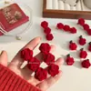 Pinza para el pelo de flor de rosa roja para mujer pinza lateral pinza para flequillo accesorios para el pelo accesorios para el pelo de flor retro estilo princesa flor para el pelo pinzas pequeñas