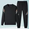Conjunto Esportivo Plus Size para Homens, Casal, Moletom Gola Redonda, Conjunto de Calça de Moletom, Conjunto de Corrida Juvenil, Conjunto de Fitness