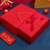 Caja de Regalo con Lazo Rojo con Tapa, Caja de Regalo Grande, Regalo de San Valentín, Caja de Regalo de Cumpleaños, Dulces de Boda