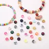 Acrílico 7*4mm Cuentas Planas de Luna y Estrella para Pulsera DIY Accesorios para Collares Cuentas de Dopamina Venta al por Mayor