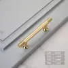 Manija de Aleación de Aluminio Color Cobre Puerta de Armario Moderna Simple Minimalista Cajón Puerta de Gabinete Manija Pequeña Dorada Agujero Único