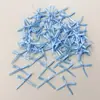 20 Mini Lazos Finos de Cinta para Decoración de Pasteles, Adornos Festivos para Repostería y Postres, Accesorios Florales para Globos