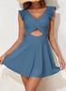 26 Europeo y Americano Transfronterizo Nuevo Estilo Cruzado Volante Tankini Fuente Termal Playa Una Pieza Estilo Falda Traje de Baño para Mujeres Amazon