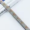 Cuerda de Tira de Vidrio Tubo Redondo de Pedrería Transfronteriza Accesorios para Joyería Accesorios para Ropa Línea de Corbata de Moño Tubo de Pedrería Venta al por Mayor