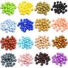 Cuentas Redondas de Silicona de Colores Caramelo, Accesorios para Cadena de Teléfono Móvil, Cuentas Sueltas Redondas Semiacabadas, Cuentas Redondas de Colores Caramelo, Cuentas Sueltas