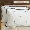 Almohada de Algodón Puro Clase A para Bebé Almohada de Trigo Sarraceno para Bebés Columpio Infantil Almohada de Algodón Transpirable Funda de Almohada Lavable