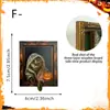 Ímã de geladeira de madeira de camada dupla criativo de gato de Halloween estilo vintage decoração de casa decoração magnética criativa
