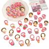 Linda Diadema Rosa Infantil, Alta Elasticidad, Sin Daño al Cabello, Aro de Toalla para Niña Pequeña, Linda Cuerda para el Cabello Dopamina, Coreana