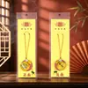 Exquisito Mini Sachet de Artemisa Bendición Zen Regalo Colgante para Teléfono Colgante para Coche Empaque de Tarjeta de Papel Sachet