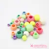 Acessórios Artesanais Infantis DIY 6-26mm Mola Coloridos Contas Doces Contas com Furo Grande Contas Soltas Contas Acrílicas