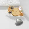 Broche Base de Brocado de Canción en Blanco Base en Blanco en Tela para Coser DIY Dorada Mate Base en Blanco Accesorios Adhesivos Hechos a Mano Materiales