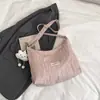 Bolsa de lona de grande capacidade para mulheres 2026 nova bolsa de ombro casual tote bolsa transversal estudante aula passageiro bolsa nuvem moderna