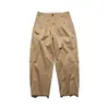Beijie Roupa Masculina 2026 Primavera Novo Algodão Lavado Calça de Trabalho Masculina Marca Tendência Simples Solta Reta Casual