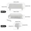 Almohadilla para Pie de Asiento de Inodoro Cojín para Asiento de Inodoro Almohadilla de Goma Silenciosa Absorbente de Golpes Accesorios para Asiento de Inodoro Almohadilla Antideslizante