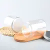 Botella Plástica Redonda Grande para Mascotas Botella Transparente de Boca Ancha Tarro para Empaque de Alimentos y Nueces Tarro de Almacenamiento para Cuentas