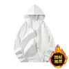 320G Sudadera con Capucha Gruesa Forrada de Polar Transfronteriza Segunda Edición para Hombres y Mujeres Chaqueta con Cremallera de Pareja Hombres