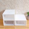 Caja de almacenamiento blanca nueva 2019, caja de almacenamiento cuadrada transparente con cajón, caja de acabado de diez rejillas simple para el hogar, venta al por mayor