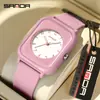 Sanda Transfronterizo Shopee Shopee Reloj Electrónico de Cuarzo Estudiantes de Secundaria El Más Fácil de Combinar Cuadrado Niños y Niñas Relojes Venta al por Mayor