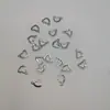 Colgante de Candado Corazón con Ojal Hueco de Acero Inoxidable Moda Japonesa y Coreana Collar de Acero de Titanio Aretes Accesorios para Joyería DIY