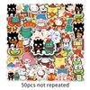 50 Calcomanías de Año Nuevo Sanrio Lindas de Dibujos Animados Yugui Dog Festivas Impermeables Decoración diy Calcomanías para Computadora Manual