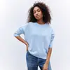 Suéter de Punto con Cuello Redondo de Manga Larga Transfronterizo para Mujer Estilo Europeo y Americano Otoño e Invierno 2025 Nuevo Suéter Pulóver de Punto Liso Holgado
