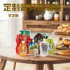 Bolsa con Boquilla Autoportante para Salsa Pequeña Individual Personalizada de Plástico Alimento Líquido Bebida Forma Especial Lámina de Aluminio Multicapa Empaque Compuesto