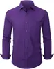 Camisa de manga larga para hombre Amazon transfronteriza, camisa elástica en cuatro direcciones con bolsillos, camisa blanca, ropa para hombre, atuendo profesional sin arrugas