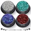 Set colorido transfronterizo Super flash 0.2mm glitter + 1mm lentejuela pegamento para uñas material esmalte de uñas mayoreo